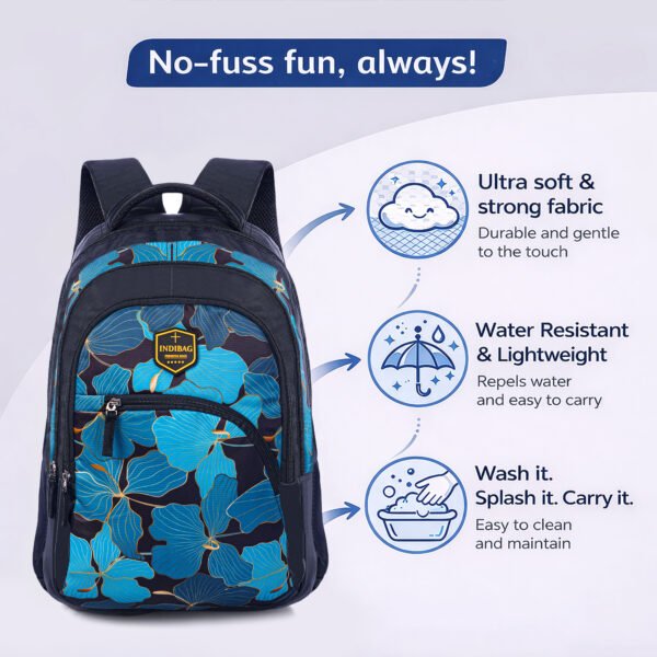 06 Floral Print Laptop Backpack for Men & Women