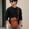 1103E7B5-4A5E-4BE8-A8D5-8A72CF7B7EF0 Men’s Premium Leather Finish Sling Bag