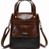 Elegant Brown & Black Tote Bag