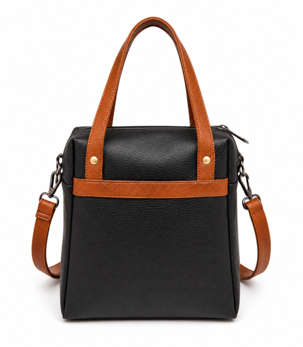 Elegant Brown & Black Tote Bag