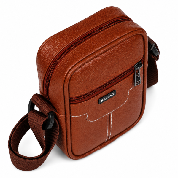 B893245E-7DD6-45E2-B3D3-ED7058E136CF Men’s Premium Leather Finish Sling Bag