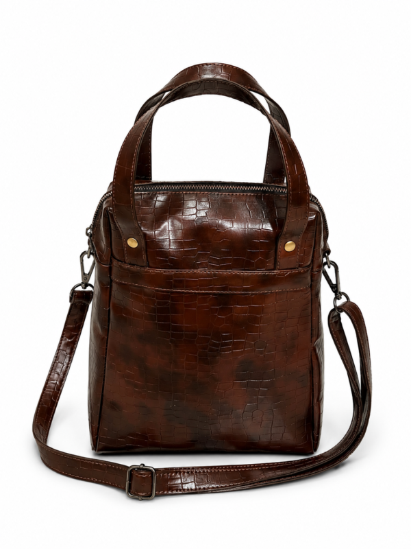 Elegant Brown & Black Tote Bag