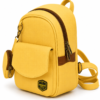 Stylish White Backpack with Front Pocket