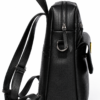 Deluxe Black Leather Backpack