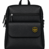 Deluxe Black Leather Backpack