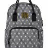 Quilted Grey Stylish Multipurpose Travel Backpack