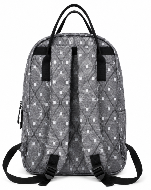 Quilted Grey Stylish Multipurpose Travel Backpack