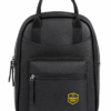 Classic Black Faux Leather Backpack