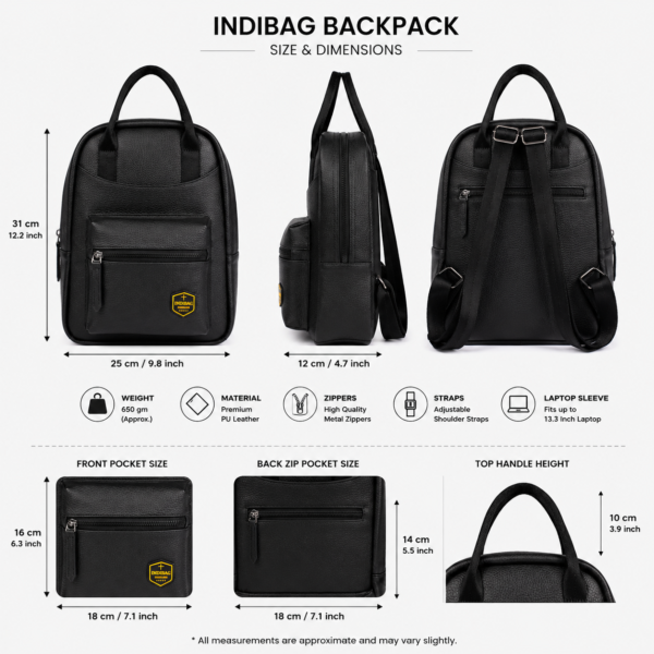 ChatGPT Image May 8, 2026, 08_44_31 PM Classic Black Faux Leather Backpack