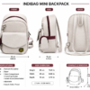 Stylish White Backpack with Front Pocket