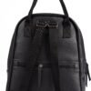 Classic Black Faux Leather Backpack