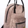 Classic Black Faux Leather Backpack