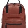 Classic Black Faux Leather Backpack
