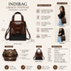 Elegant Brown & Black Tote Bag