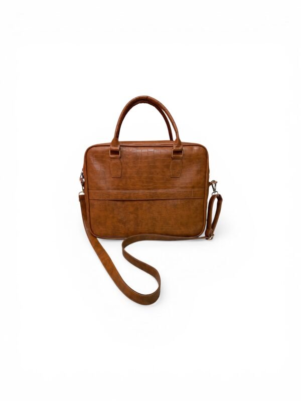 Classic Brown Leather Laptop Bag