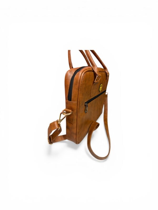 Classic Brown Leather Laptop Bag