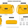 tylish Crossbody Shoulder Bag with Multiple Compartments