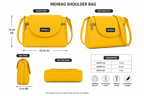 tylish Crossbody Shoulder Bag with Multiple Compartments